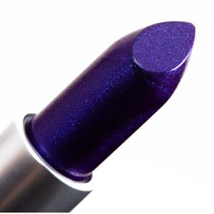 MAC Frost Lipstick Model Behavior Purple Violet Glitter Shimmer New in Box